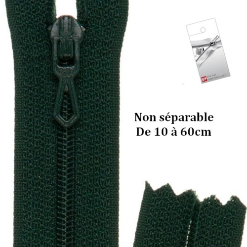 Fermeture eclair vert lichen 20cm non séparable z51 pour pantalon et jupe