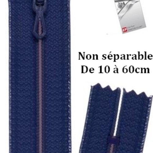 Fermeture eclair violet parme 12cm non séparable z51 pour pantalon et jupe