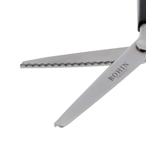 Ciseaux cranteur anneaux plastique bohin 25122