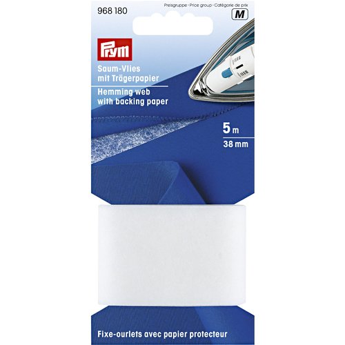 5m fixe-ourlets 38mm blanc prym 968180