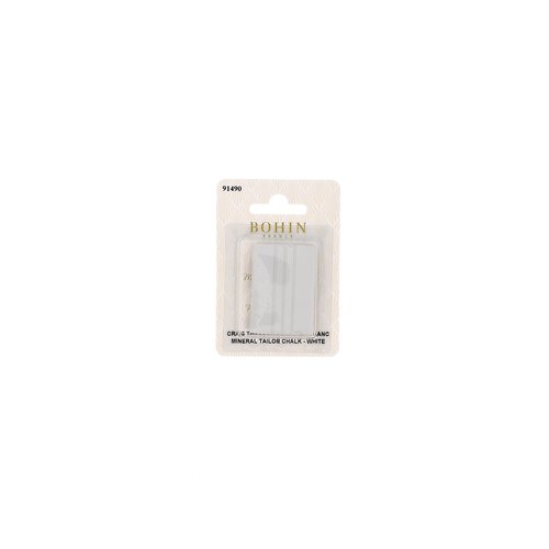 Craie tailleur rectangulaire minérale blanche dans son blister bohin 91490