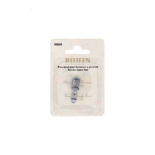 Pied de biche pour fermeture à glissière zip étroit bohin 99095