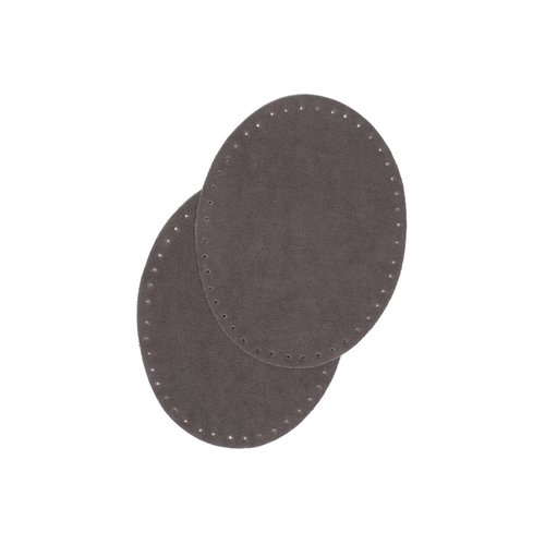Renforts coudes et genoux gris foncé imitation daim thermocollants 8 cm x 10.5 cm bohin 61763