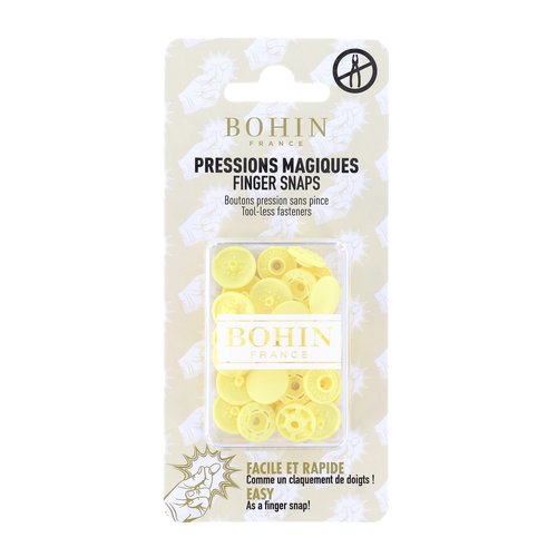 Pressions magiques sans pince jaune bohin 71756