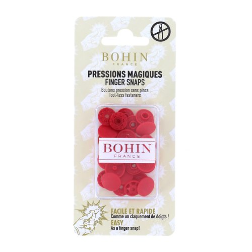 Pressions magiques sans pince rouge bohin 71757