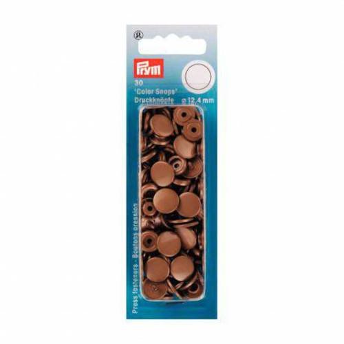 30 boutons pression prym rond or color snaps 393 111 