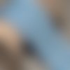 Biais vichy bleu layette,  largeur 20 mm 