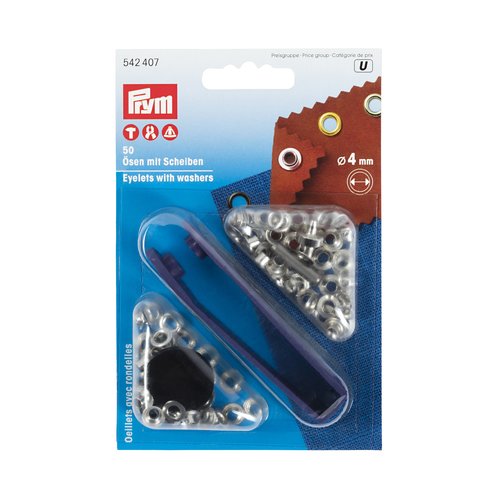 50 œillets argent couture 4 mm - prym 542407