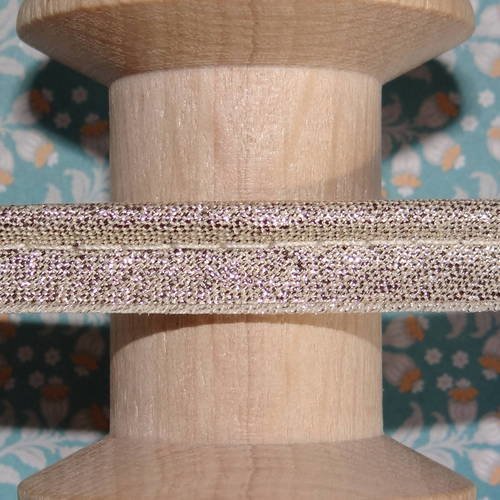 Passepoil doré brillant vendu au mètre 