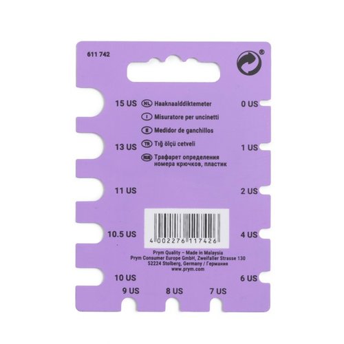 Jauge pour crochets prym 611742