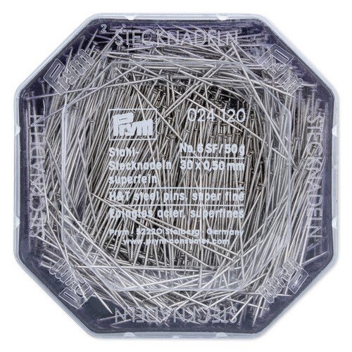 Epingles à piquer 0,5x30mm n°6 boite de 50g prym 024120