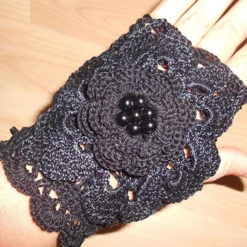 Mitaine femme dentelle style victorien.