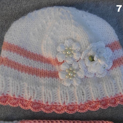 Bonnet bébé fille,naissance,bonnet bébé au crochet,chapeau nouveau né