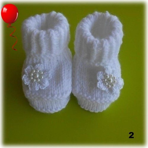 Chaussons bébé laine naissance
