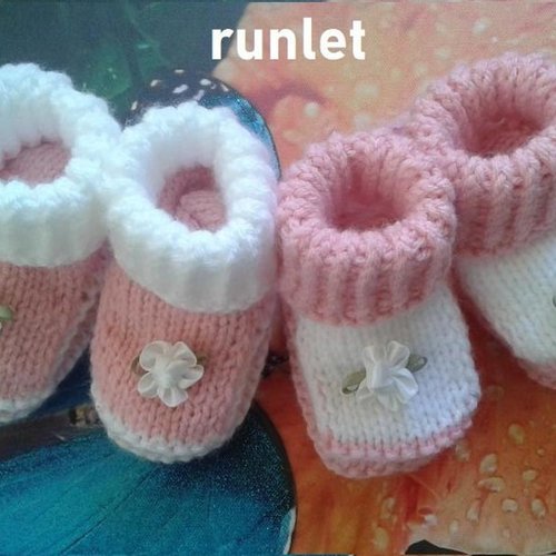 Chaussons bébé laine,chaussures bebe fille,cadeau de naissance fait main