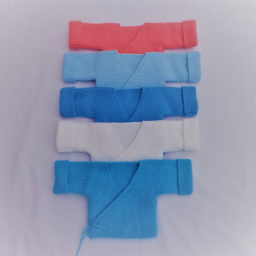 Brassiere Bebe Cache Coeur Bebe Gilet Bebe Tricote Main Laine Acrylique Corail Bleu Ciel Bleu Blanc Turquoise Cadeau Naissance Ma Un Grand Marche