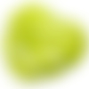Perle coeur marbré vert anis 23 mm