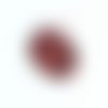 Perle ovale incurvée 35mm rouge foncé