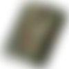 Pendentif rectangle argenté sous web 34x45mm