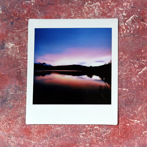 Photographie instax square sur papier acrylique - thème : coucher de soleil #3 // décoration originale