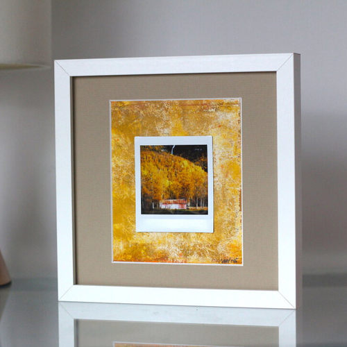 Photographie instax square sur papier acrylique - thème : automne #2 // décoration originale