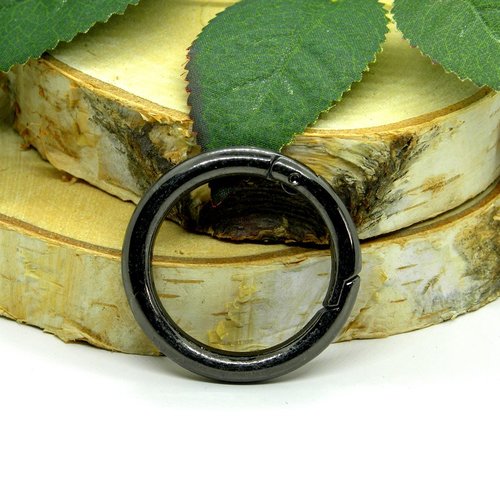 Gros anneau mousqueton métal, anneau métal ouvrant rond,42mm