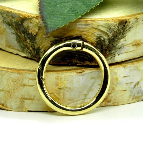 Gros anneau mousqueton métal, anneau métal ouvrant rond,32mm