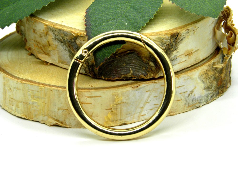 Gros anneau mousqueton métal, anneau métal ouvrant rond,32mm - Un grand  marché