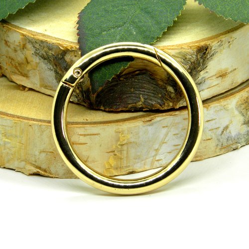 Gros anneau mousqueton métal, anneau métal ouvrant rond,48mm