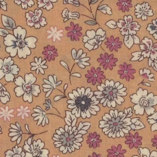 Tissu coton, collection fleur frou-frou, coupon tissus paritys