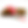 Pompon gland coton, pompon fil coton, pompon vert torsadé, pompon gland, pompon coton, pompon métal, métal et coton, pompon, gland, pampille