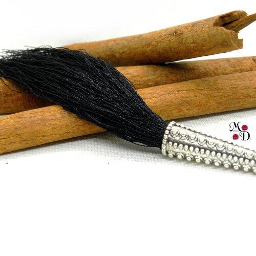 Pompon fil soie, pompon tissu fil, gros pompon fil, pompon fil soie, grand pompon soie, grand pompon cuivré, pompon métal, pompon hippie