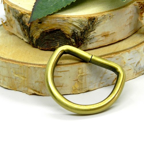 Demi anneau en métal , gros anneaux boucles en métal, 34x42 mm
