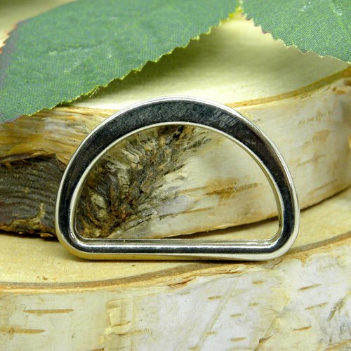 Demi anneau en métal , gros anneaux boucles en métal, 36x25 mm