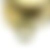 Gros anneau ouvrant, rondelle ouvrante, fil rond bronze, anneau bronze 35 mm, mousqueton