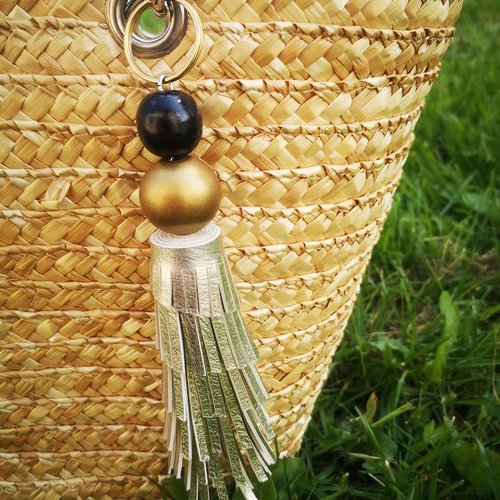 Pompon porte-clés décoration de sac à main, pompon frange simili cuir, accessoire de sacs, bijoux de sacs,