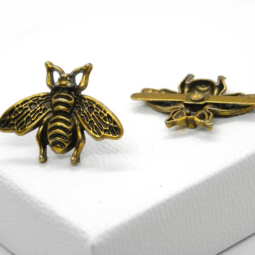 Faux fermoir abeille bronze, pièce de décoration abeille, énorme attache parisienne décoration,