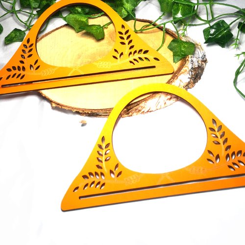 Poignée de sac à main en bois, remplacement d'anse de sac à main, poignée en bois dégradé,