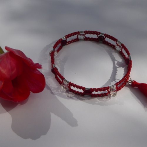 Bracelet double rouge