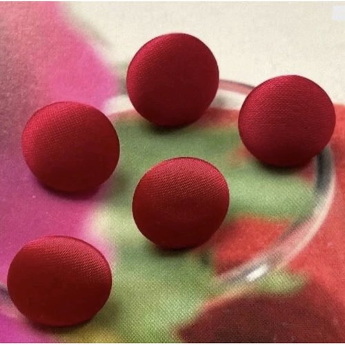 5 boutons recouvert en tissu satin costume robe de mariée mariage rouge