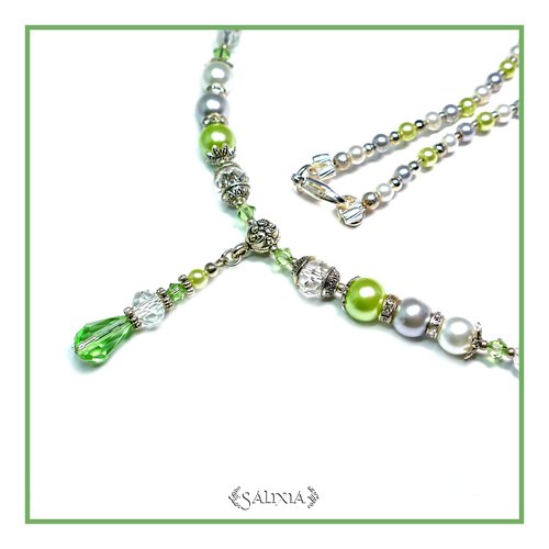 Collier "irina" cristal et perles nacrées (#c4 p3)