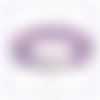 Bracelet "gabriella" tissé à l'aiguille perles en verre japonaises cristal violet clair perles violet foncé (#sp3 p6)