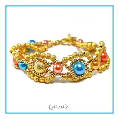 Bracelet nil doré fermoir toggle ou mousqueton au choix (#bv2 p16)