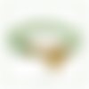 Bracelet "valeria" tissé à l'aiguille perles japonaises cristal vert perles vertes foncé et clair (#sr38 p24)