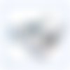Boucles d'oreilles ethniques cristal aurore boréale dormeuses ou crochets en acier inoxydable au choix (#bo46)