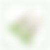 Boucles d'oreilles victoriennes yselda vert péridot laiton très haute qualité patiné antique (#bo128)