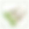 Pièce rare - boucles d'oreilles victoriennes yselda vert péridot laiton très haute qualité patiné antique (#bo128)