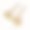 Boucles d'oreilles "lola" cristal perles de jade dormeuses ou crochets en acier inoxydable doré au choix (#bo188 p58)