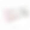 Collection "les petites celtiques " rose opaline, crochets en acier inoxydable (#bo210)