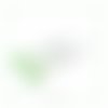 Collection "les petites celtiques " vert opaline, crochets en acier inoxydable (#bo212)
